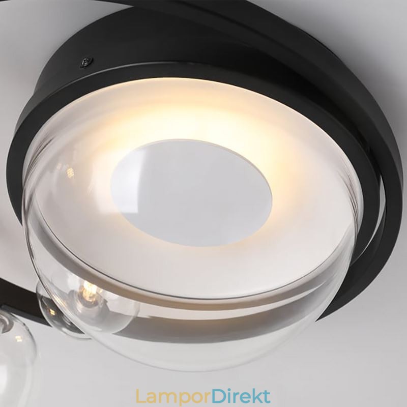 Flush Mount Modern Minimalistisk Dekorativ Taklampa I Glas