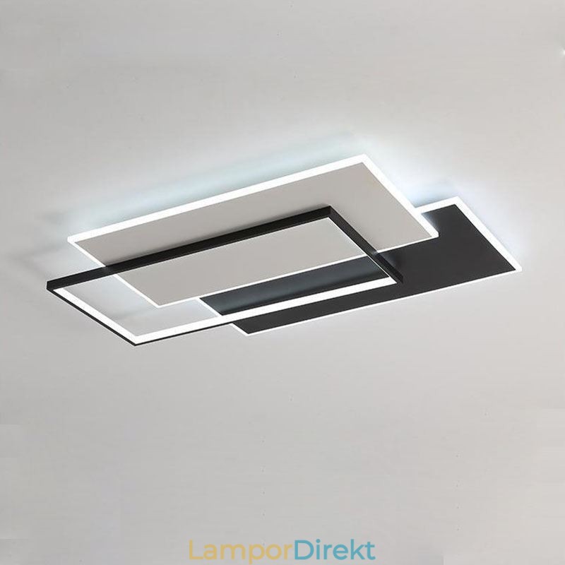 Infälld Minimalistisk Fyrkantig Taklampa I Akryl