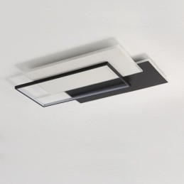 Infälld Minimalistisk Fyrkantig Taklampa I Akryl