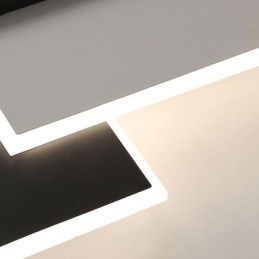 Infälld Minimalistisk Akryl Fyrkantig Taklampa 40 50Cm