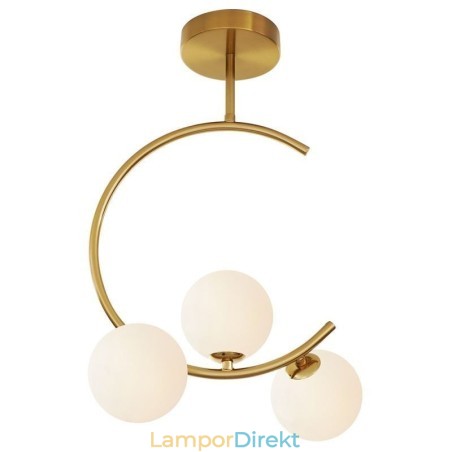 Modern Och Enkel Infälld Taklampa Med Tre Huvuden I Mjölkvit Glas G9 5W Modern Och Enkel Infälld Taklampa Med Tre Huvuden I Mjölkvit Glas G9 5W