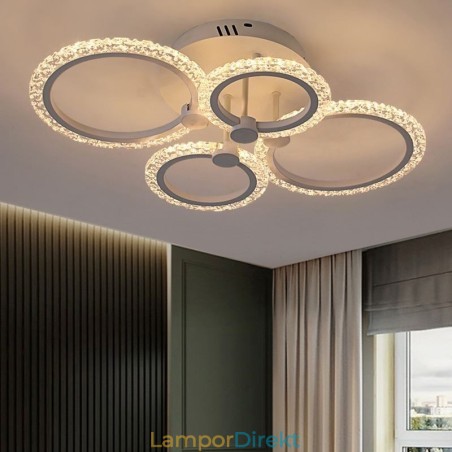 Flush Mount Modern Minimalistisk Circle Acrylic Flower Taklampa Flush Mount Modern Minimalistisk Circle Acrylic Flower Taklampa