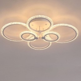 Flush Mount Modern Minimalistisk Circle Acrylic Flower Taklampa
