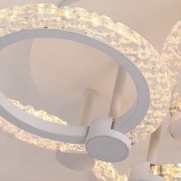 Flush Mount Modern Minimalistisk Circle Acrylic Flower Taklampa