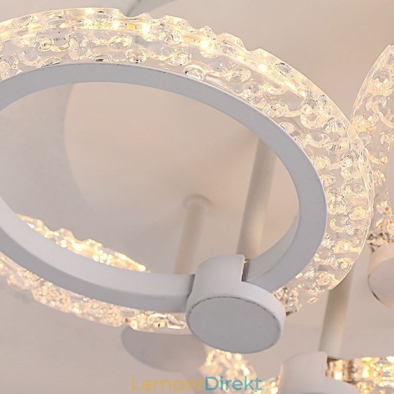 Flush Mount Modern Minimalistisk Circle Acrylic Flower Taklampa