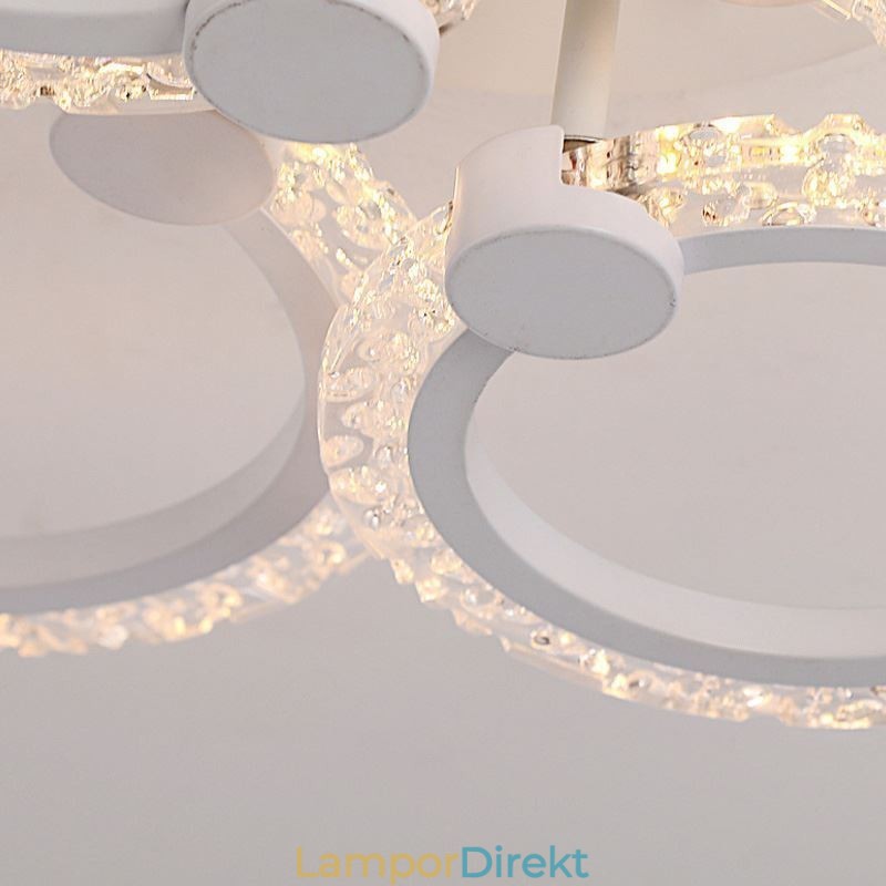 Flush Mount Modern Minimalistisk Circle Acrylic Flower Taklampa