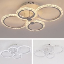 Flush Mount Modern Minimalistisk Circle Acrylic Flower Taklampa