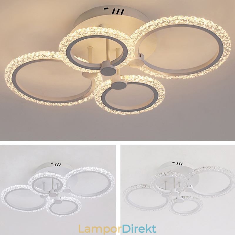 Flush Mount Modern Minimalistisk Circle Acrylic Flower Taklampa