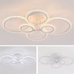 Flush Mount Modern Minimalistisk Circle Acrylic Flower Taklampa
