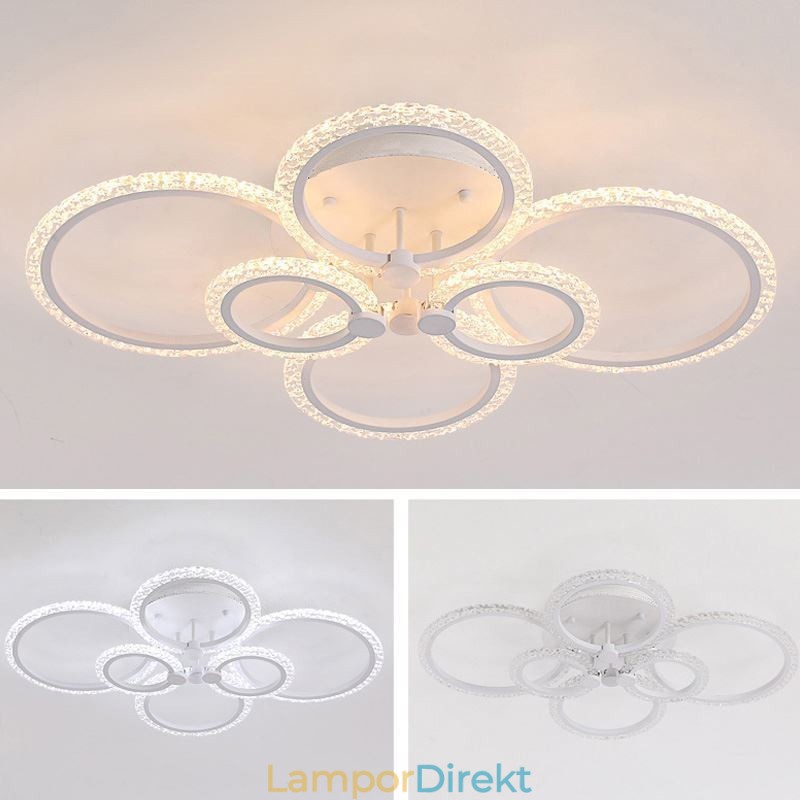 Flush Mount Modern Minimalistisk Circle Acrylic Flower Taklampa