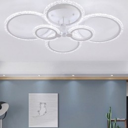 Flush Mount Modern Minimalistisk Circle Acrylic Flower Taklampa
