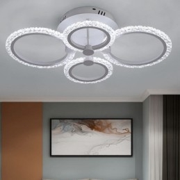 Flush Mount Modern Minimalistisk Circle Acrylic Flower Taklampa