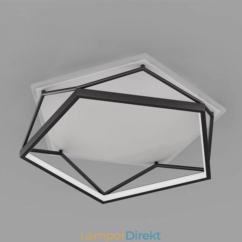 Flush Mount Hollow Tredimensionell Taklampa 55Cm