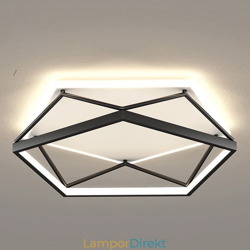Flush Mount Hollow Tredimensionell Taklampa 55Cm