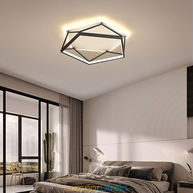Flush Mount Hollow Tredimensionell Taklampa 55Cm