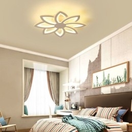 Flush Mount Iögonfallande Akrylblomma Taklampa 55Cm