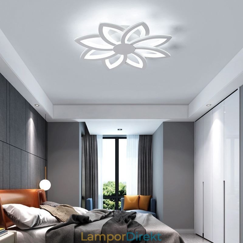 Flush Mount Iögonfallande Akrylblomma Taklampa 55Cm