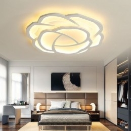 Flush Mount Modern Simple Rose Akryl Taklampa 52Cm