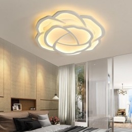 Flush Mount Modern Simple Rose Akryl Taklampa 52Cm
