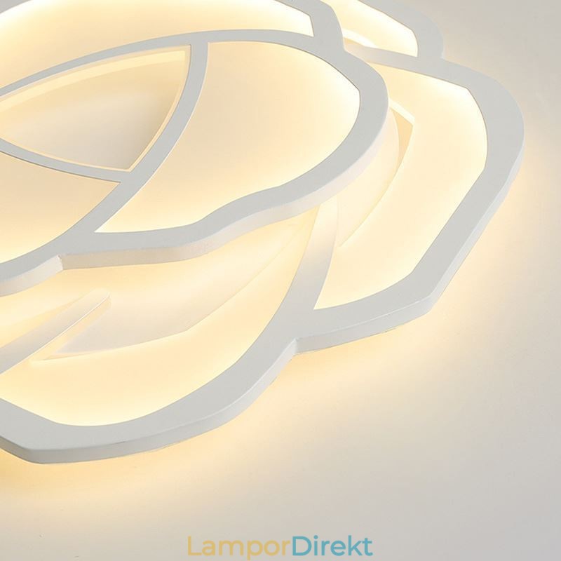 Flush Mount Modern Simple Rose Akryl Taklampa 52Cm