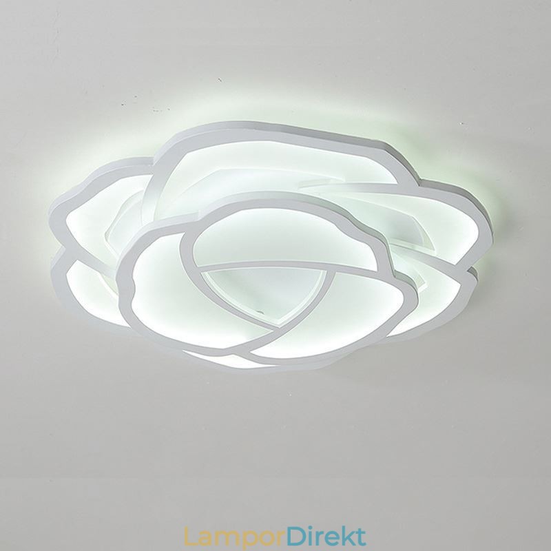 Flush Mount Modern Simple Rose Akryl Taklampa 52Cm