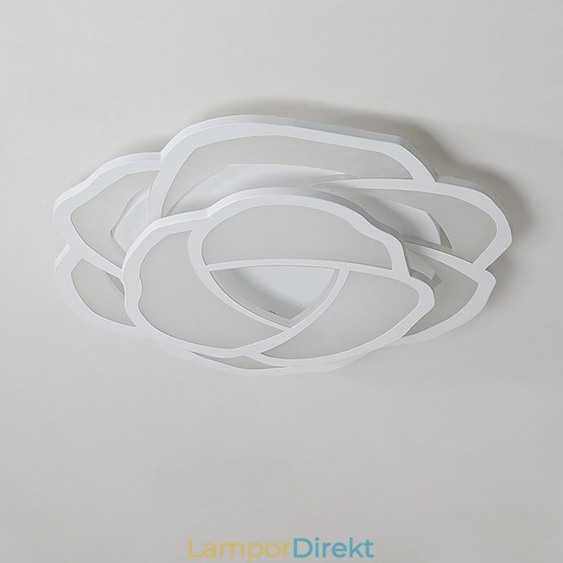 Flush Mount Modern Simple Rose Akryl Taklampa 52Cm