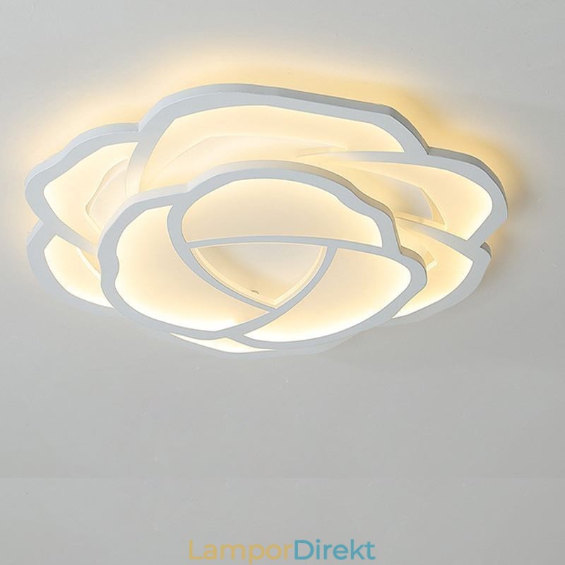 Flush Mount Modern Simple Rose Akryl Taklampa 52Cm
