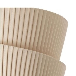 Wabi Sabi Flush Mount French Cream Style Double Layer Tyg Lampskärm Taklampa