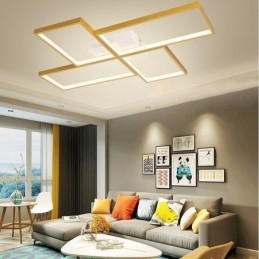 Flush Mount Mosaic Geometrisk Fyrkantig Taklampa