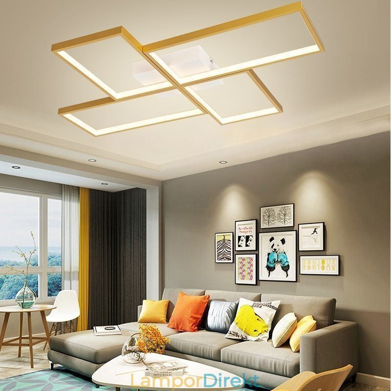 Flush Mount Mosaic Geometrisk Fyrkantig Taklampa