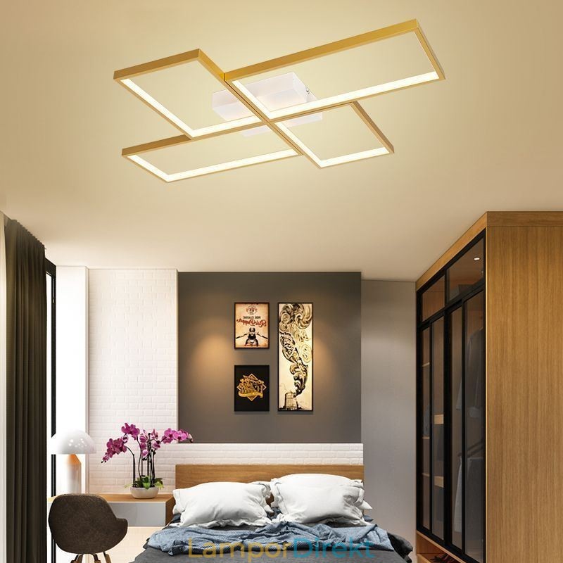 Flush Mount Mosaic Geometrisk Fyrkantig Taklampa