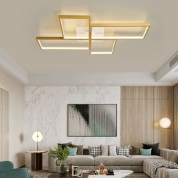 Flush Mount Mosaic Geometrisk Fyrkantig Taklampa