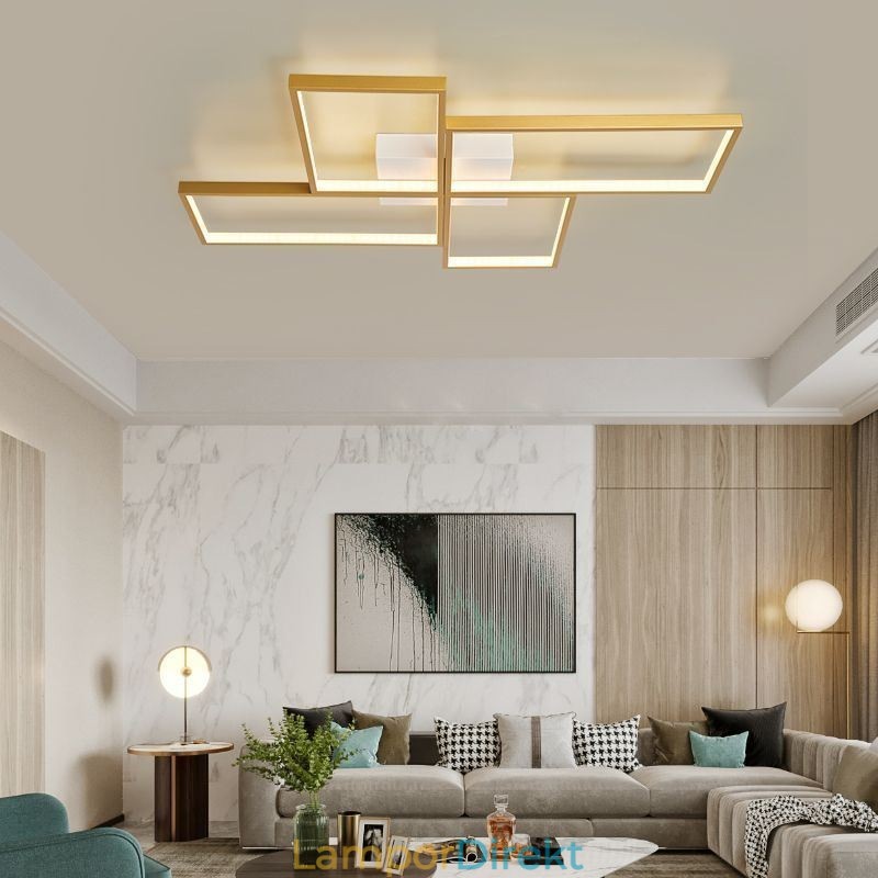 Flush Mount Mosaic Geometrisk Fyrkantig Taklampa