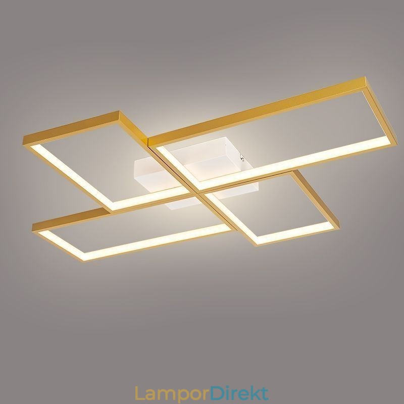 Flush Mount Mosaic Geometrisk Fyrkantig Taklampa