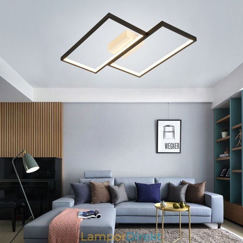 Flush Mount Mosaic Geometrisk Fyrkantig Taklampa