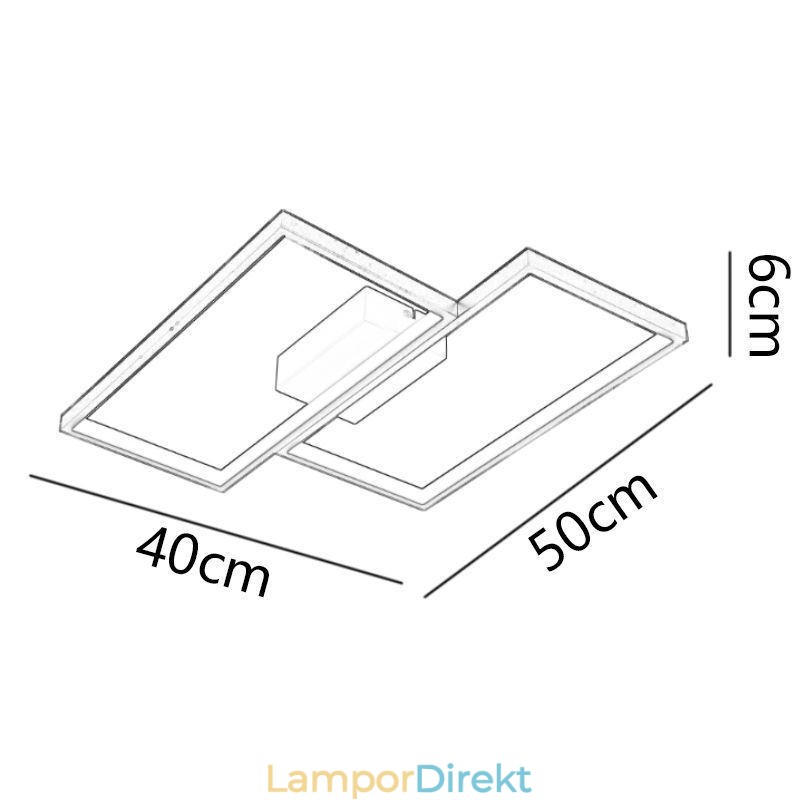 Flush Mount Mosaic Geometrisk Fyrkantig Taklampa