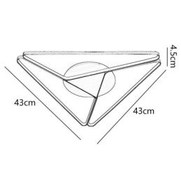 Infälld Minimalistisk Triangel Taklampa