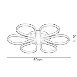 Infälld Taklampa För Minimalistisk Klöver