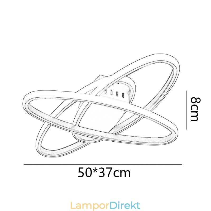 Flush Mount Minimalistisk Surround Planet Taklampa