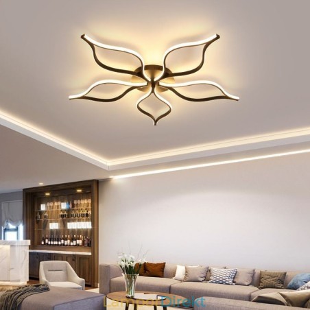 Flush Mount Minimalistisk Taklampa Med Fem Blad Blommor Flush Mount Minimalistisk Taklampa Med Fem Blad Blommor