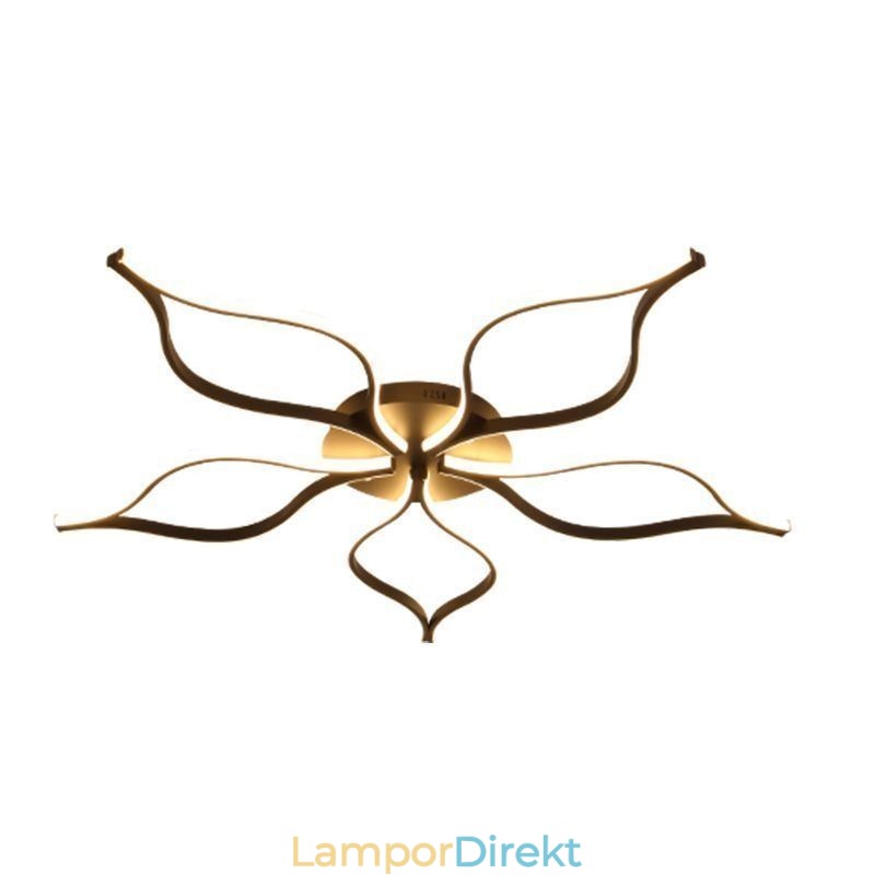 Flush Mount Minimalistisk Taklampa Med Fem Blad Blommor