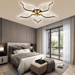 Flush Mount Minimalistisk Taklampa Med Fem Blad Blommor