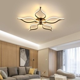 Flush Mount Minimalistisk Taklampa Med Fem Blad Blommor