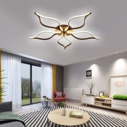 Flush Mount Minimalistisk Taklampa Med Fem Blad Blommor