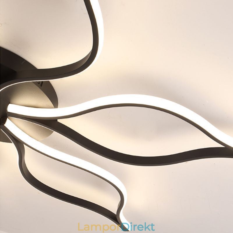 Flush Mount Minimalistisk Taklampa Med Fem Blad Blommor