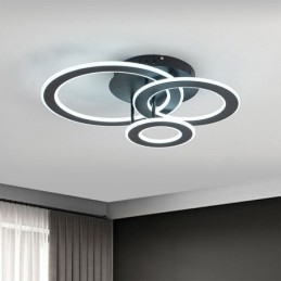 Flush Mount Triple Akryl Rund Taklampa