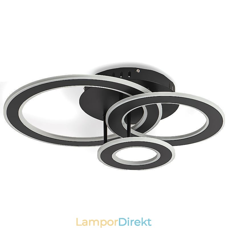 Flush Mount Triple Akryl Rund Taklampa