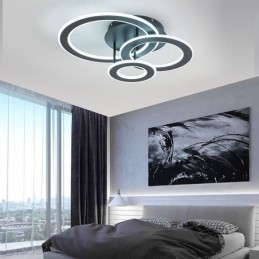 Flush Mount Triple Akryl Rund Taklampa