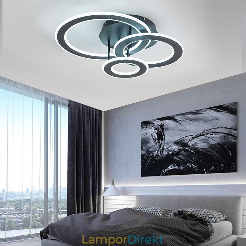 Flush Mount Triple Akryl Rund Taklampa