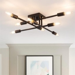 Country Retro Flush Mount Amerikansk Industriell Stil Dekorativ Taklampa